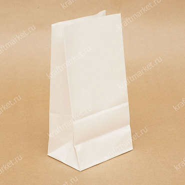 Пакет фасовочный 17,0х8,0х5,0 из белой бумаги