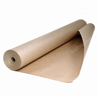 Крафт бумага в рулонах Ф840мм, длина 10м (40гр/м)