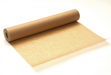 Бумага для выпечки силиконизированная, коричневая Ф380мм, длина 25м (41гр/м)